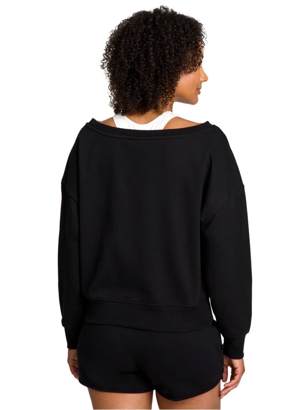 Reebok Black Sweatshirt with White Logo - Picture 2 of 5